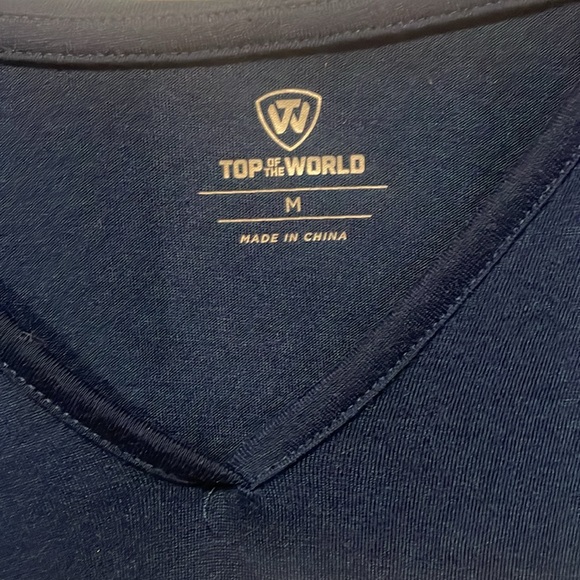 Top of the world navy blue lightweight hoodie women’s M US Army logo sparkly NEW - Picture 2 of 7